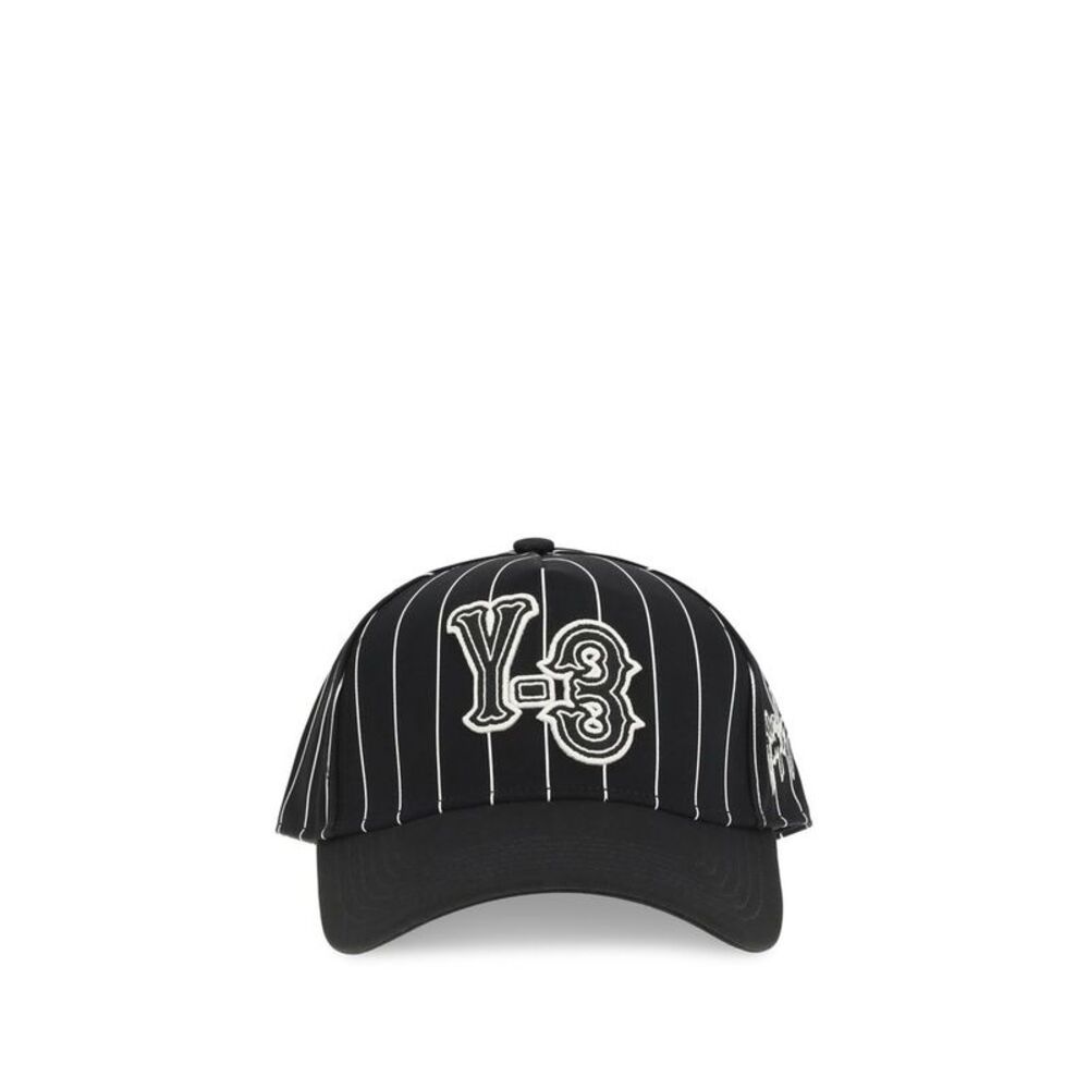 Y-3 Black Polyester Cap (Baseball Men's Hat)